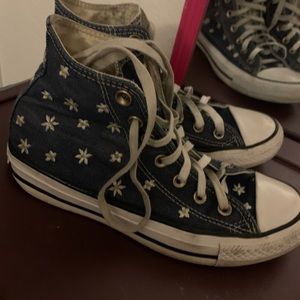 Retro Sunflower Converse HighTops